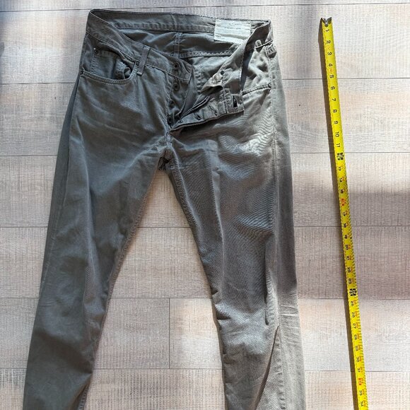 Rag and Bone 5-Pocket Fit 2 Green 5-Pocket Jeans 32x33 - Picture 1 of 5